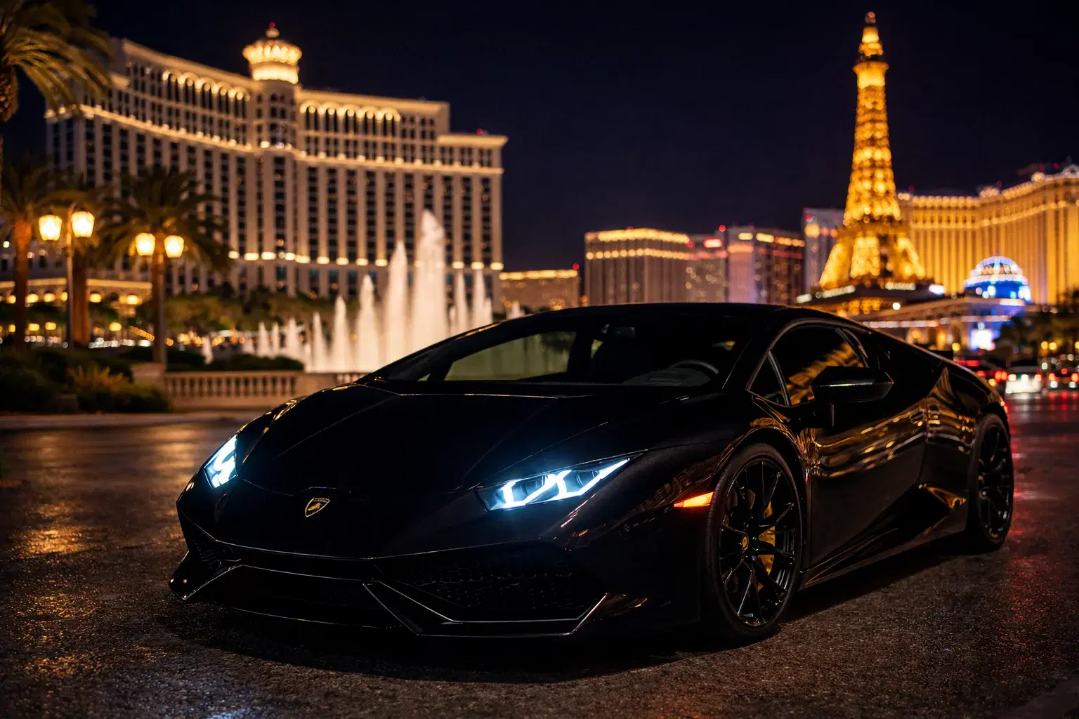 Lamborghini on the Las Vegas Strip